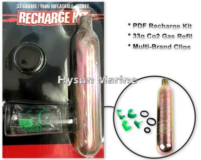 Hysun CO2 Gas Canister / cylinder 33 grams 1/2" Manual Recharge / Re-Arming kit