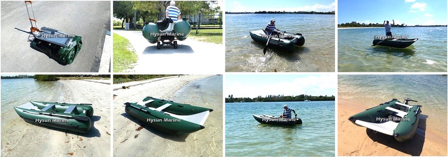 11' Inflatable Mini Catamaran CNC330_Lightweight_Customer's Photos