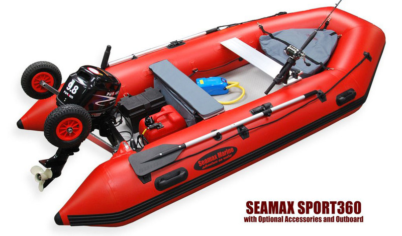 Deluxe Bow Bag Been Installed on 360 Inflatable Boat(From Customer)