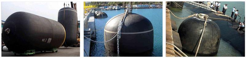 Hysun Hydro-Pneumatic Rubber Fender for Submarine Reference Photos